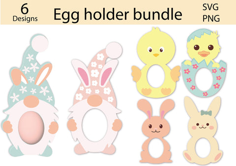 Easter egg holder SVG | Digital download 3D Paper ElenDesigns 