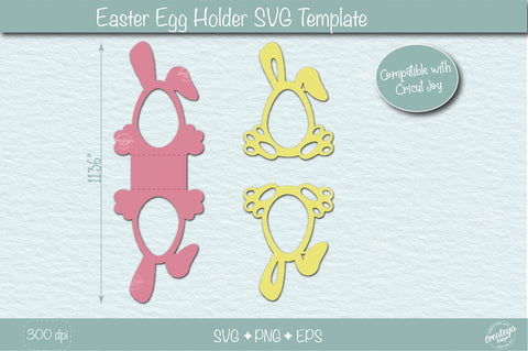 Easter egg holder SVG| Easter bunny egg holder svg| Easter Treats SVG Createya Design 