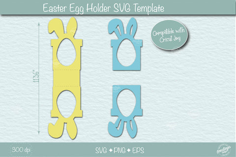 Easter egg holder SVG| Easter bunny egg holder svg| Easter Treats SVG Createya Design 