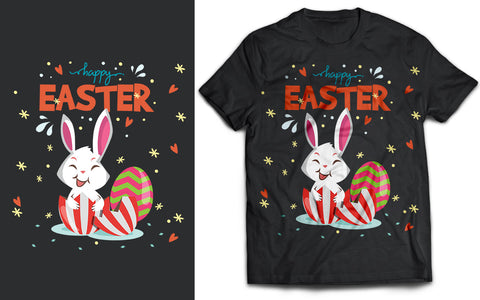 Easter Egg Hunt Rabbits SVG T-Shirt Design SVG naemmiah021 