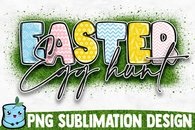 Easter Egg Hunt Sublimation Design Sublimation MintyMarshmallows 