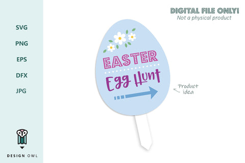 Easter egg hunt SVG Design Owl 