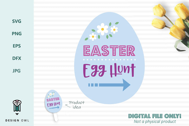 Easter egg hunt SVG Design Owl 