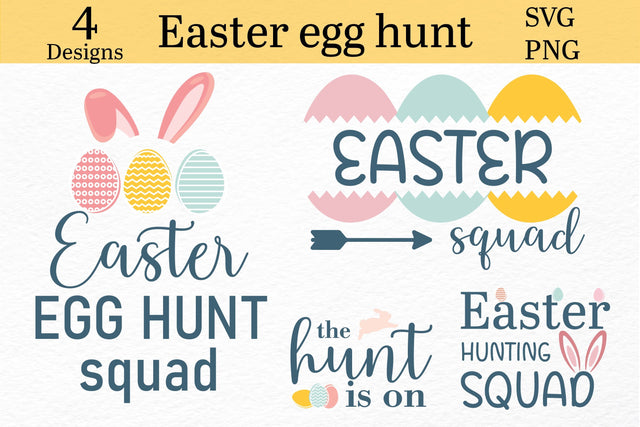 Easter egg hunt svg | Easter Squad SVG ElenDesigns 