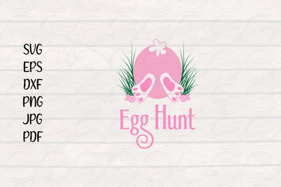 Easter Egg Hunt SVG, Easter SVG, Bunny SVG SmmrDesign 