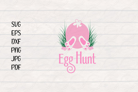 Easter Egg Hunt SVG, Easter SVG, Bunny SVG SmmrDesign 