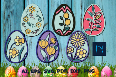 Easter egg layer SVG cut file bundle for decor SVG MD JOYNAL ABDIN 