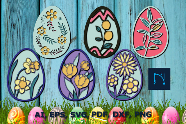 Easter egg layer SVG cut file bundle for decor SVG MD JOYNAL ABDIN 