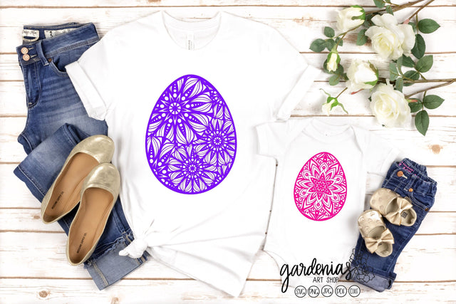Easter Egg Mandala Simple SVG Gardenias Art Shop 