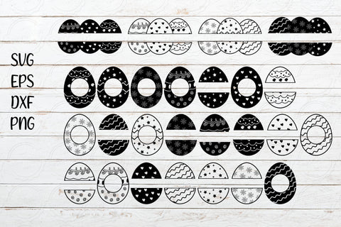 Easter Egg Monogram SVG Bundle, Easter Monogram, Easter Egg, Egg Monogram svg SVG SmmrDesign 