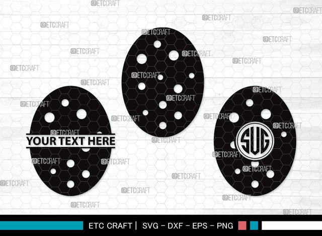 Easter Egg Monogram SVG | Easter Eggs Svg | Easter Svg | Egg Hunt Svg | Easter Egg Clipart SVG ETC Craft 