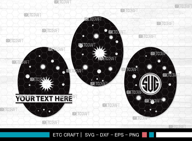 Easter Egg Monogram SVG | Easter Eggs Svg | Easter Svg | Egg Hunt Svg | Easter Egg Clipart SVG ETC Craft 