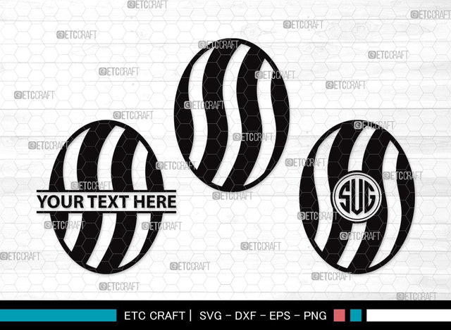 Easter Egg Monogram SVG | Easter Eggs Svg | Easter Svg | Egg Hunt Svg | Easter Egg Clipart SVG ETC Craft 