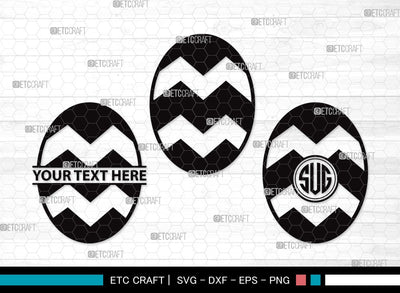 Easter Egg Monogram SVG | Easter Eggs Svg | Easter Svg | Egg Hunt Svg | Easter Egg Clipart SVG ETC Craft 