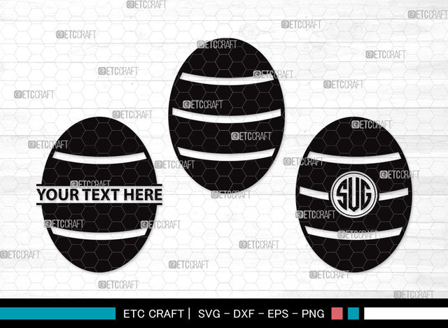 Easter Egg Monogram SVG | Easter Eggs Svg | Easter Svg | Egg Hunt Svg | Easter Egg Clipart SVG ETC Craft 
