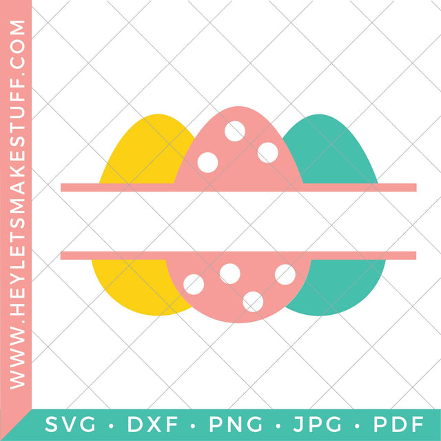 Easter Egg Monogram SVG Hey Let's Make Stuff 