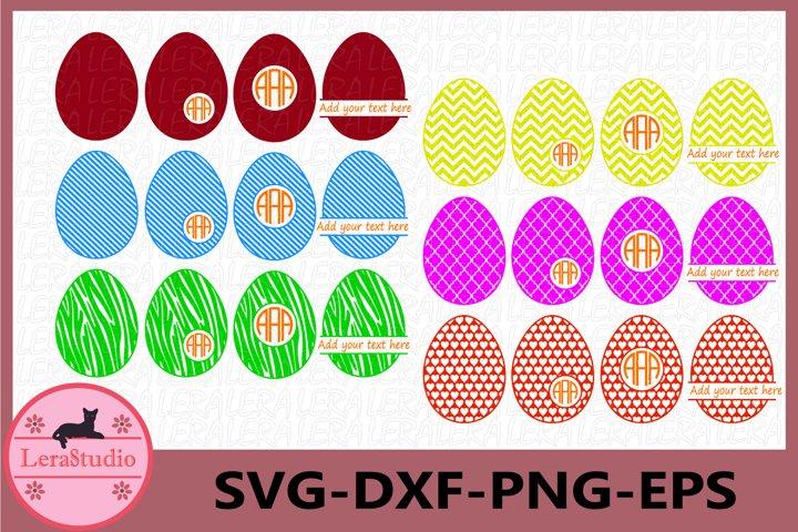 Easter Egg Monogram Svg SVG Lerastudio 