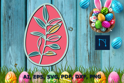 Easter egg multi-layer SVG cut file for decor SVG MD JOYNAL ABDIN 