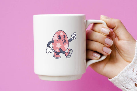 Easter egg retro character svg bundle SVG dadan_pm 