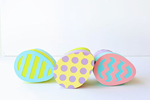 Easter Egg Round Gift Box SVG 3D Paper Risa Rocks It 