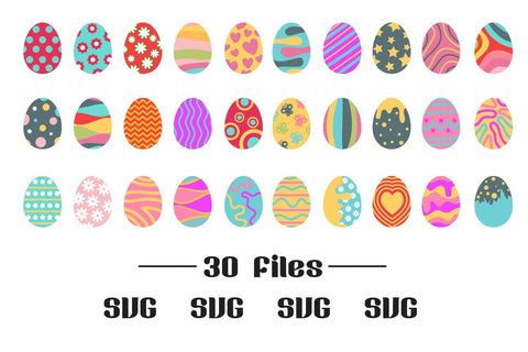 Easter egg set svg sublimation clip art SVG dadan_pm 