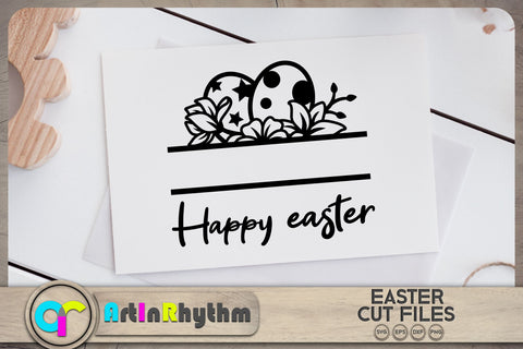 Easter egg split monogram svg SVG Artinrhythm shop 