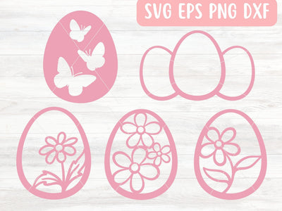 Easter Egg SVG Bundle for Cricut or Silhouette SVG Apple Grove Designs 