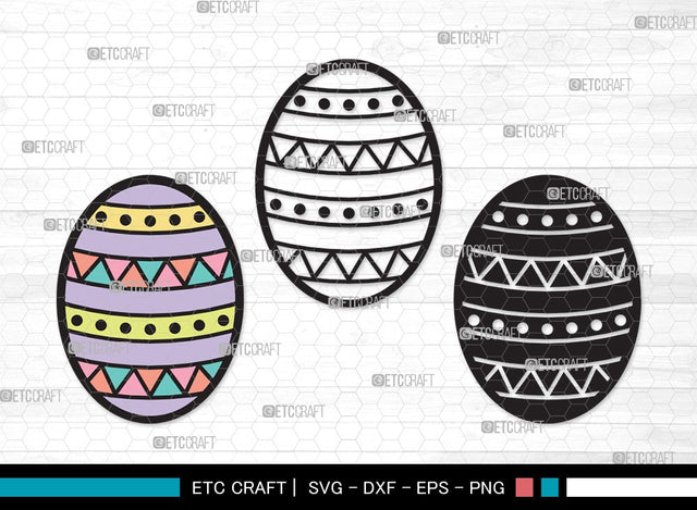 Easter Egg SVG | Easter Eggs Svg | Easter Svg | Egg Hunt Svg | Easter Egg Clipart SVG ETC Craft 