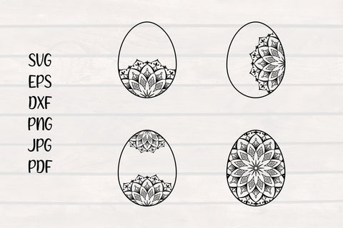 Easter Egg svg, Egg mandala design SVG SmmrDesign 