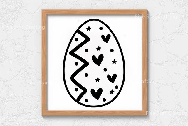 Easter Egg SVG Vector SVG Design SVG FiveStarCrafting 