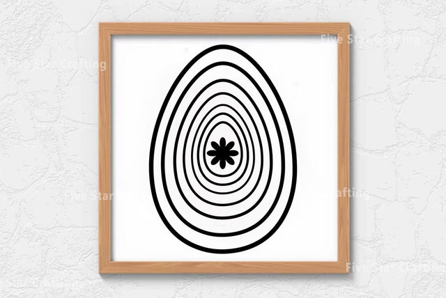 Easter Egg SVG Vector SVG Design SVG FiveStarCrafting 