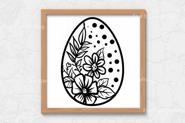 Easter Egg SVG Vector SVG Design SVG FiveStarCrafting 