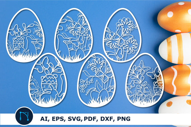 Easter egg SVG,3D paper cut Flower egg SVG MD JOYNAL ABDIN 