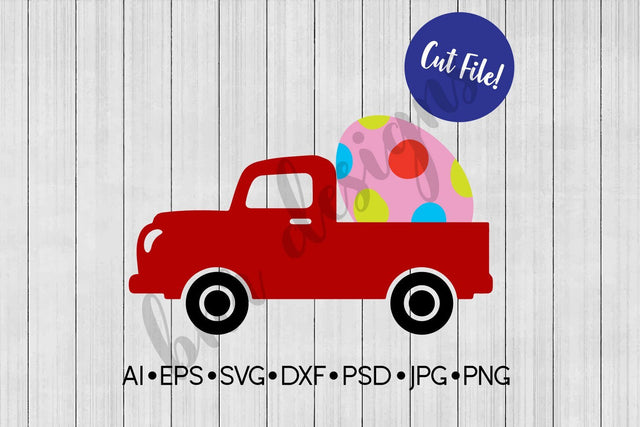 Easter Egg Truck SVG SVG BNRDesignShop 