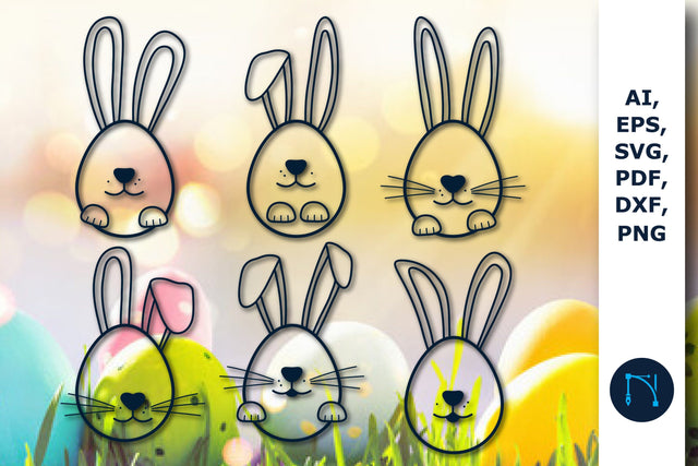 Easter Egg with Bunny Ears SVG bundle SVG MD JOYNAL ABDIN 