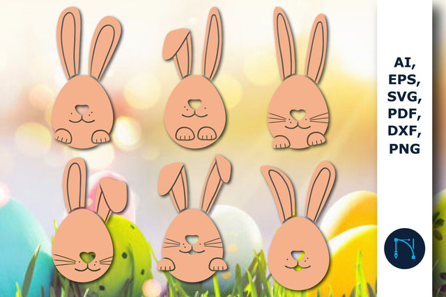 Easter Egg with Bunny Ears SVG bundle SVG MD JOYNAL ABDIN 