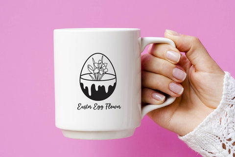 Easter Egg with Flower SVG dadan_pm 