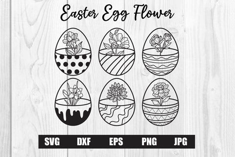 Easter Egg with Flower SVG dadan_pm 