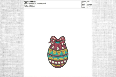 Easter Eggs 1 Embroidery Designs Embroidery/Applique DESIGNS SvgOcean 