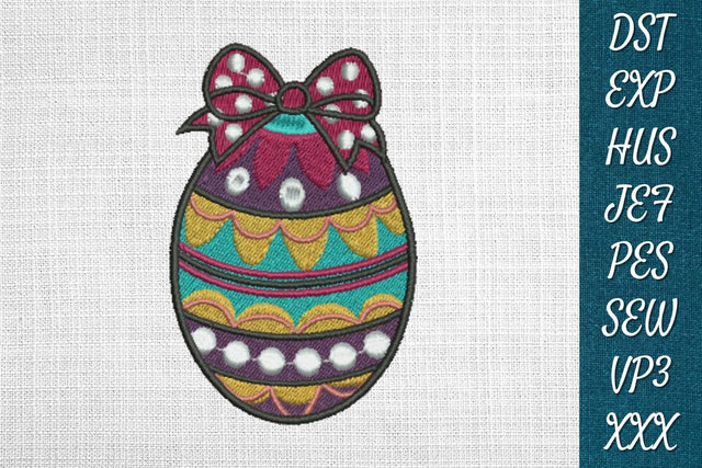 Easter Eggs 1 Embroidery Designs Embroidery/Applique DESIGNS SvgOcean 
