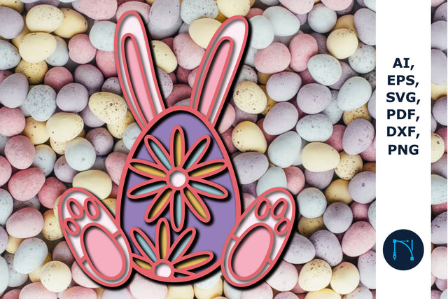 Easter Eggs 3d Paper/laser Cut SVG SVG MD JOYNAL ABDIN 