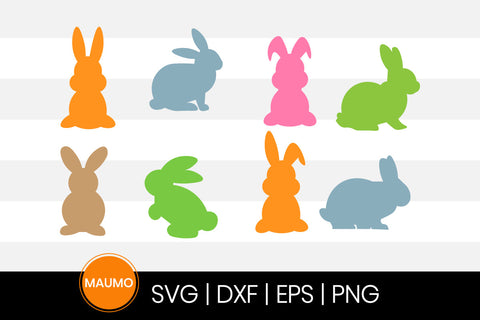 Easter Eggs and Bunnies Family Set SVG Maumo Designs 