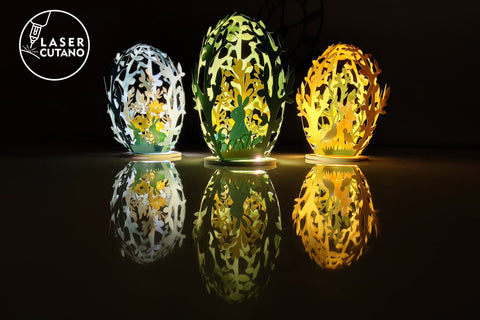 Easter Eggs Bundle File for Paper Cut, Cricut, Silhouette SVG LaserCutano 