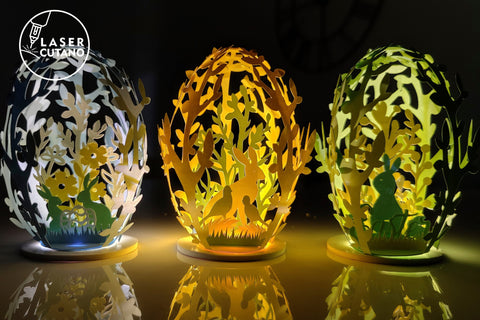 Easter Eggs Bundle File for Paper Cut, Cricut, Silhouette SVG LaserCutano 