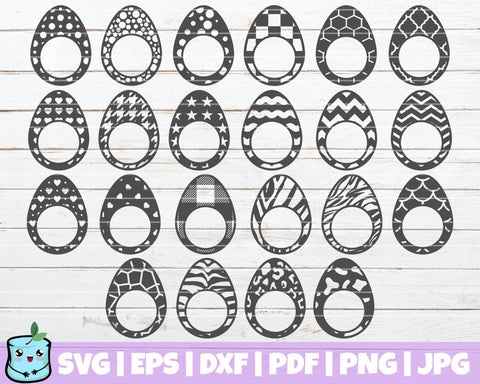 Easter Eggs Bundle SVG MintyMarshmallows 