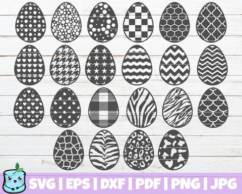 Easter Eggs Bundle SVG MintyMarshmallows 