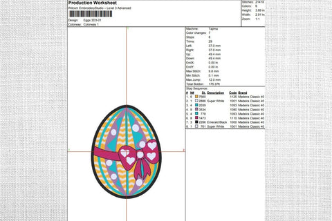 Easter Eggs Embroidery Designs Embroidery/Applique DESIGNS SvgOcean 