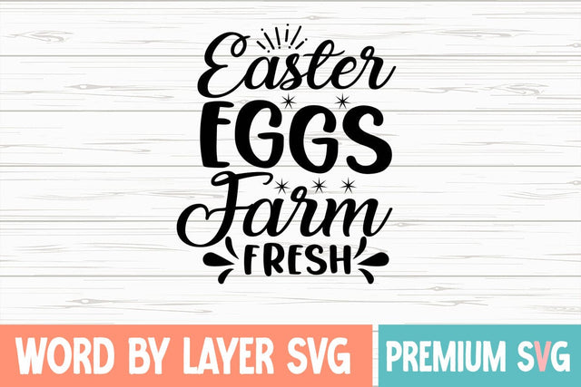 Easter Eggs Farm Fresh SVG Blessedprint 