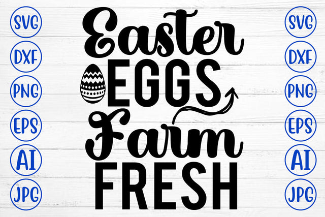 Easter Eggs Farm Fresh SVG Cut File SVG Syaman 