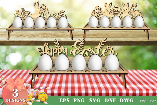 Easter Eggs Holder Laser Cut | SVG | Glowforge SVG SvgOcean 